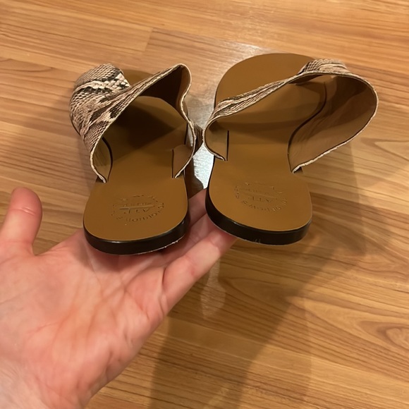 ATP Atelier Rosa sandal. Beige snake. Size 40 = US 10 - Picture 7 of 12